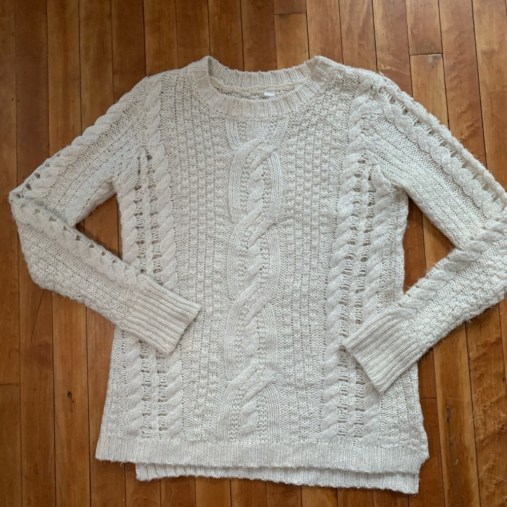 Cream knit sweater